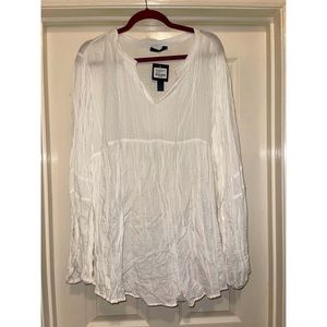 Reborn plus size white top size 3X NWT